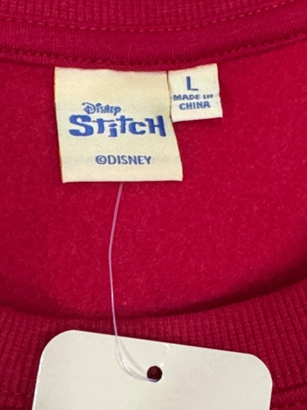 Disney Stitch Christmas Sweatshirt Red Holiday Graphic Pullover - Picture 4 of 7